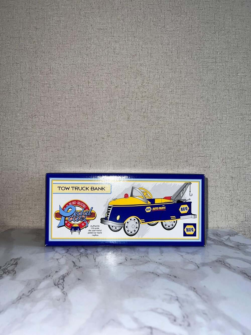 1999 Crown Premiums NAPA 1940 Gendron Tow Truck Pedal Car Bank 1/6 Scale Diecast